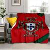Decke mit Wappen der Portugiesischen Fußballföderation Geeignet für Sofas, Betten, Büros und Camping - Perfektes Geschenk für Halloween Weihnachten