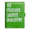 Custom Logo Lovers 100 Envelope Money Saving Challenge Loose-Leaf Budget Binder A5 PU Leather Storage Book with Kawaii PVC Cover