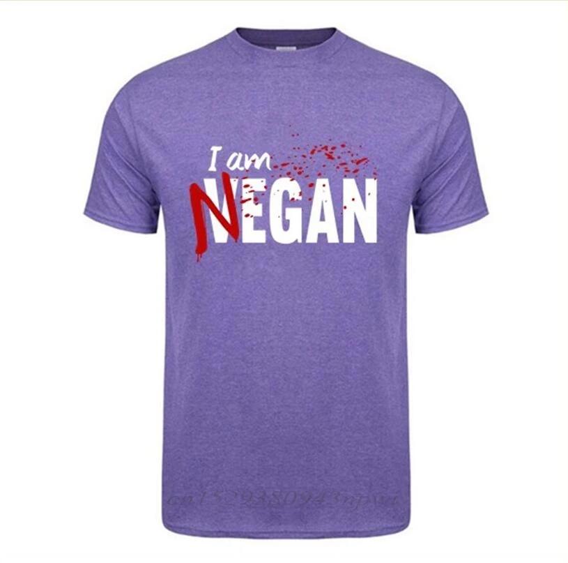Negan Lucille T Shirt Walking Dead Negan Lucille Men Fashion Design Custom Short Sleeve Valentine's Family Tshirt O Neck T-shirt