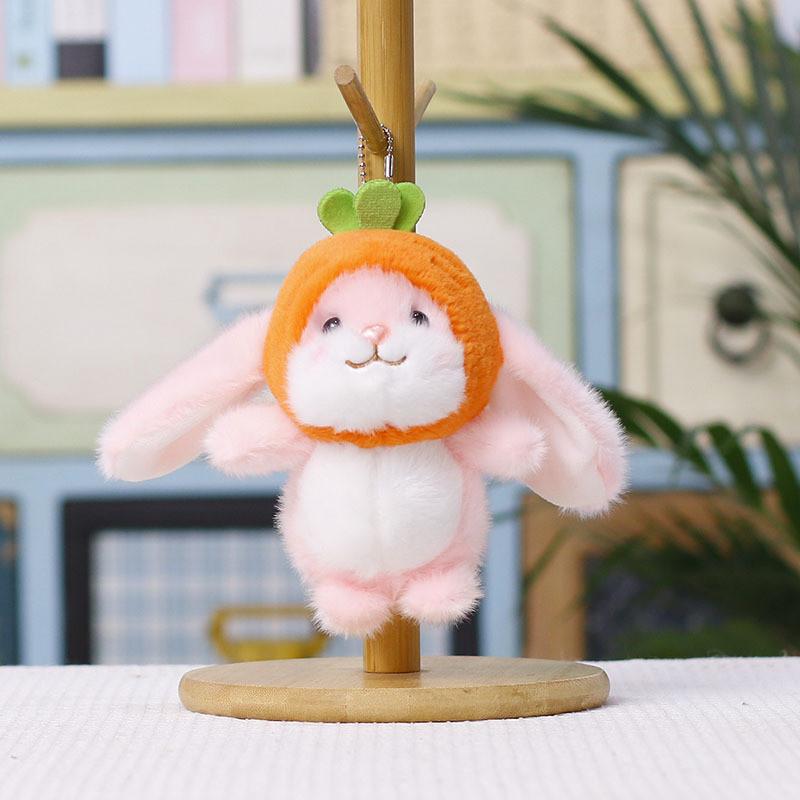 Plush Bunny Keychain With Pp Cotton Filling For Kids And Adults Gift