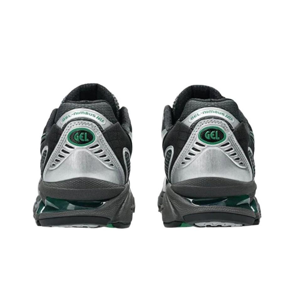 Asics Gel-Nimbus 10.1 Versatile Comfortable Running Shoes Unisex Sneakers Black Silver Green 1203A543-022