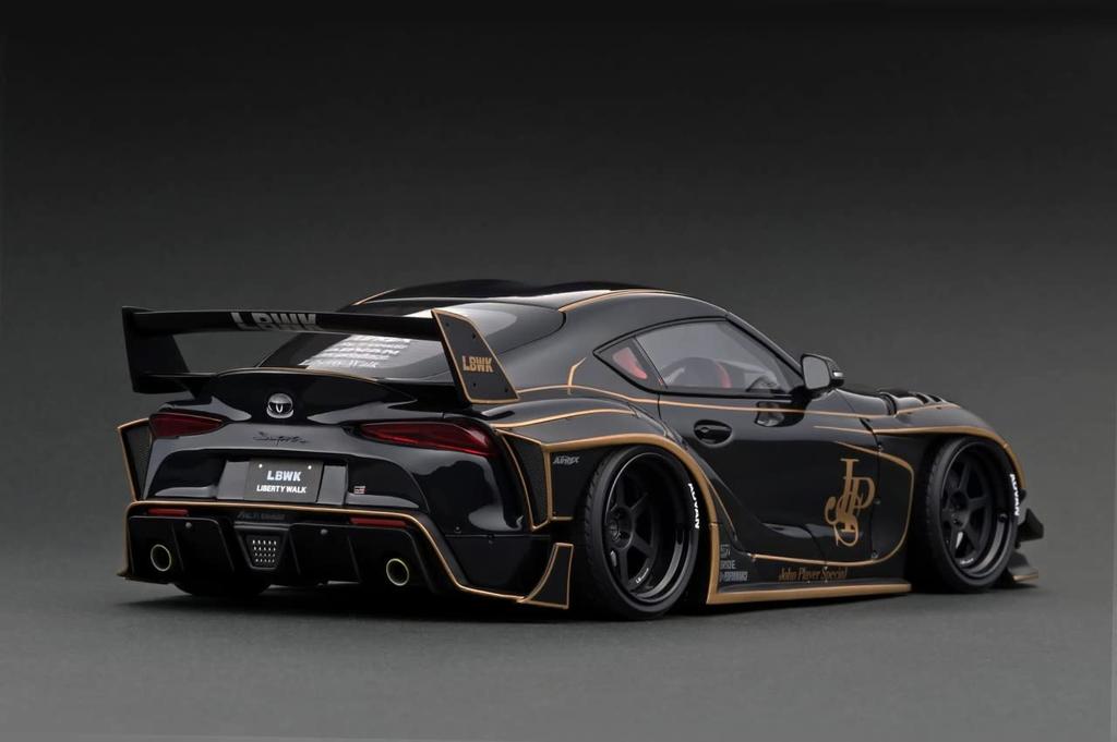 Tenningsmodell TOYOTA SUPRA Svart ferdig produkt IG2656 1/18 LB-WORKS (A90)