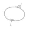 Orstarry S925 Silver Double Star Anklet Women Summer Chain Ankle Bracelet Party Jewelry Gift
