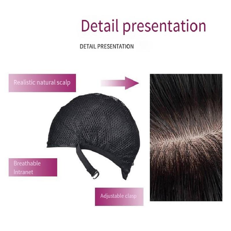 Fashion synthetic wig with medium-length wavy hair in a chin-length style, made of high-temperature hair fibers.