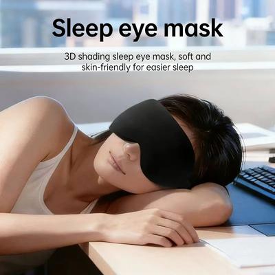 Sleep Eye Mask for Side Sleeper Men Women, Zero Eye Pressure 3D Sleeping Mask, Light Blocking Patented Design Night Blindfold
