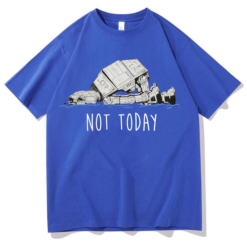 Funny At Walker Not Today T Shrits Unisexs Women Oversized Tee Shirts High Quality Aesthetic Short Sleeves Gothic Clothes Teenagers