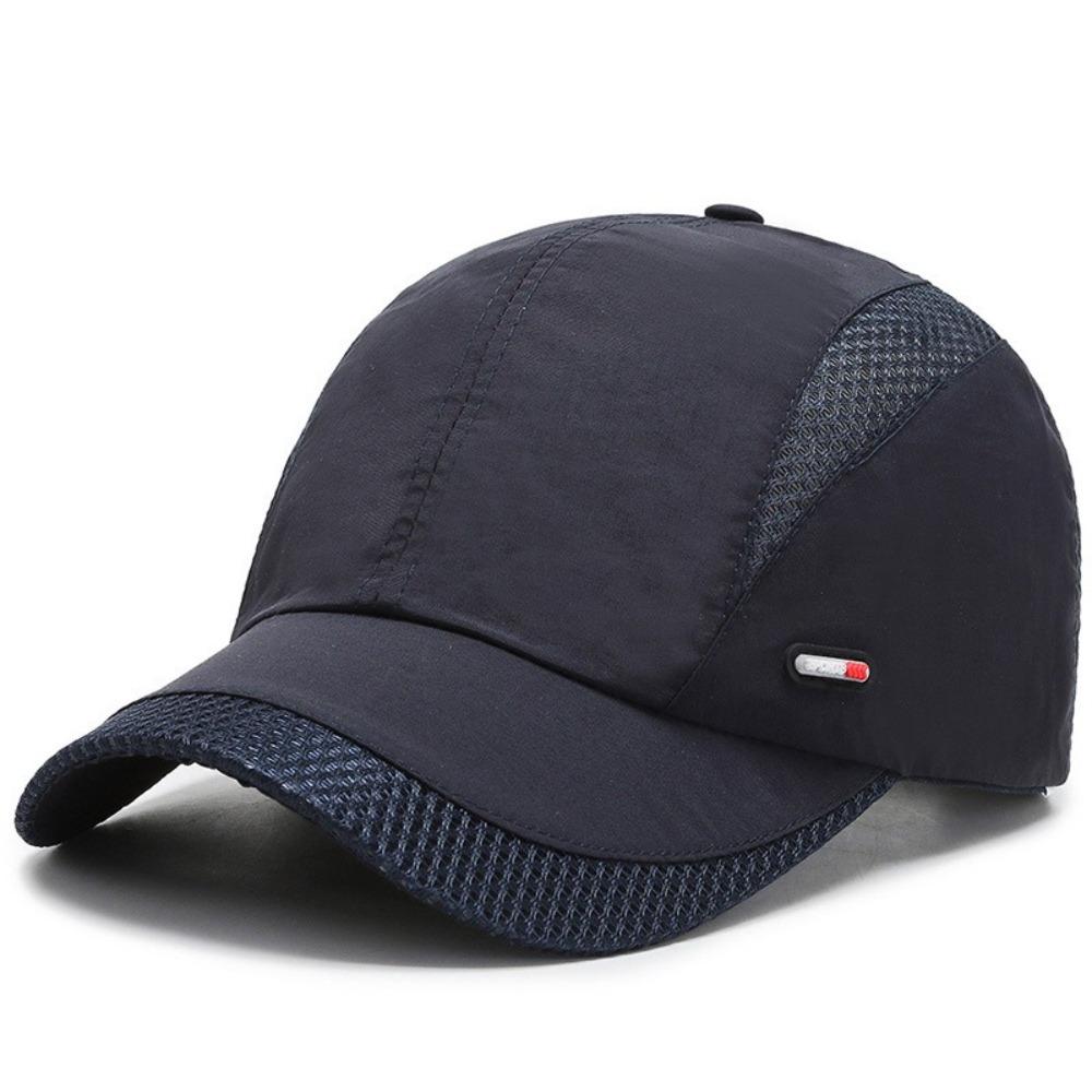 

Moisture-Wicking Baseball Cap Adjustable Baseball Hat Casual Sports Hat темно-синий