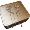 Elegant Rhinestone Flower & Water Drop Tassel Earrings - High-End Fashion Ear Cuffs
