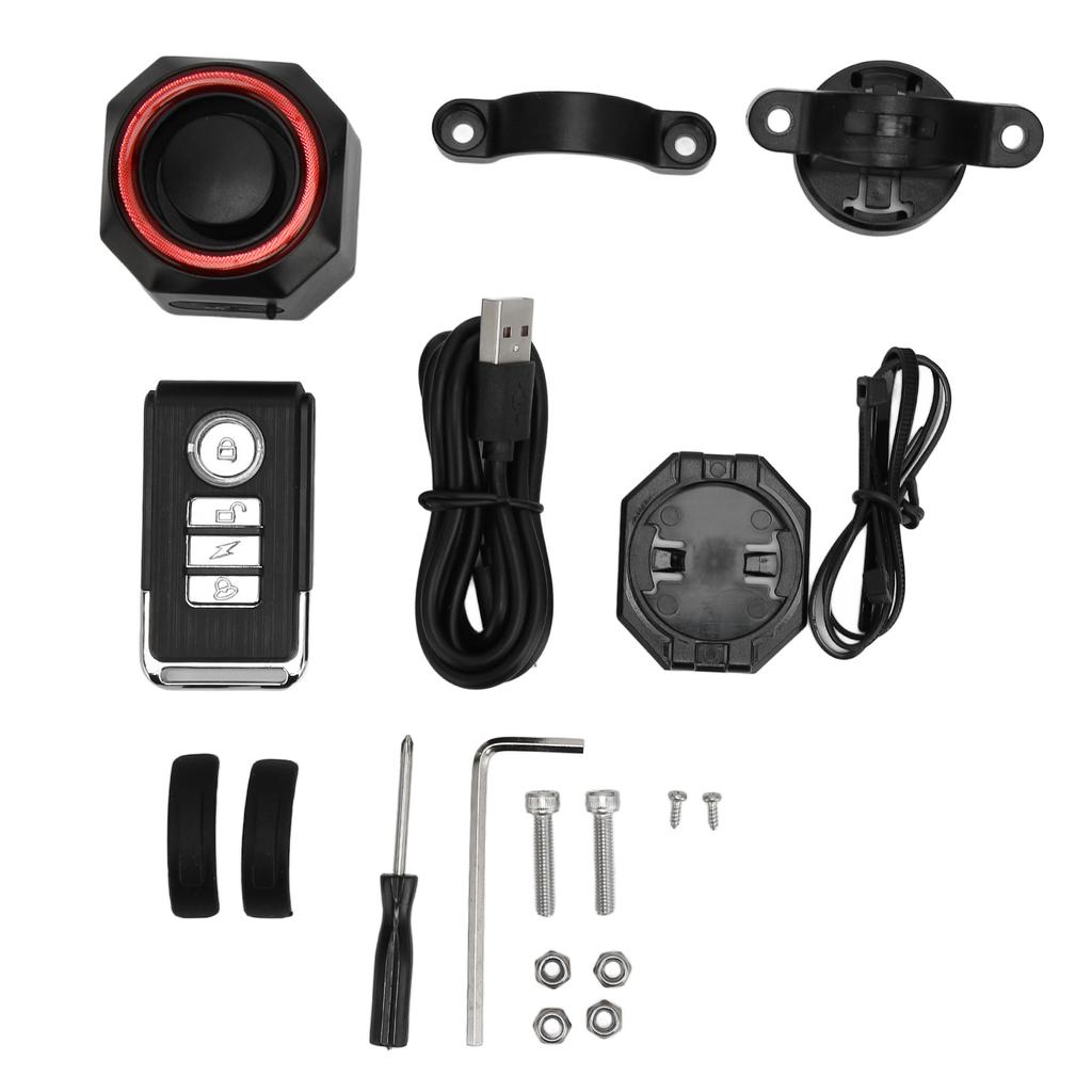 Alert Bike Taillight Prevent Theft Auto On Off IPX5 Waterproof USB Rechargeable Smart Bike