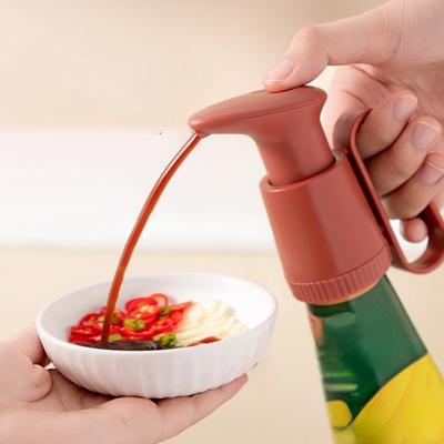 Syrup Ketchup Vinegar Olive Oil Bottle Head Pressure Nozzle Household Oyster Sauce Push-type Pump Kitchen Accessories