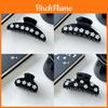 Elegant French Style Floral Hair Claw Large Size Acetate Rhinestone Clip For Women