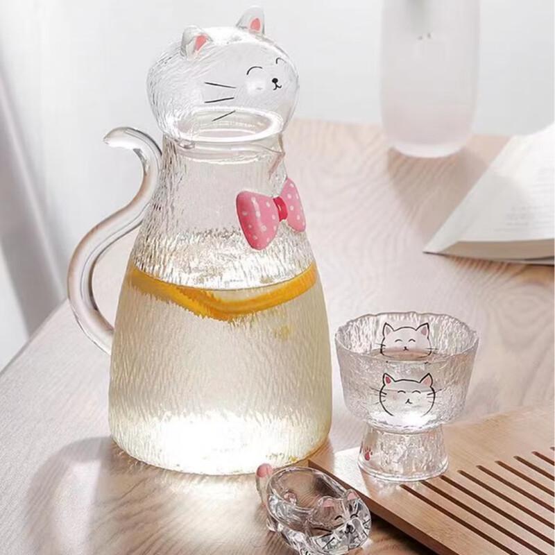 COCO Miss Cat Glass Cold Water Kettle