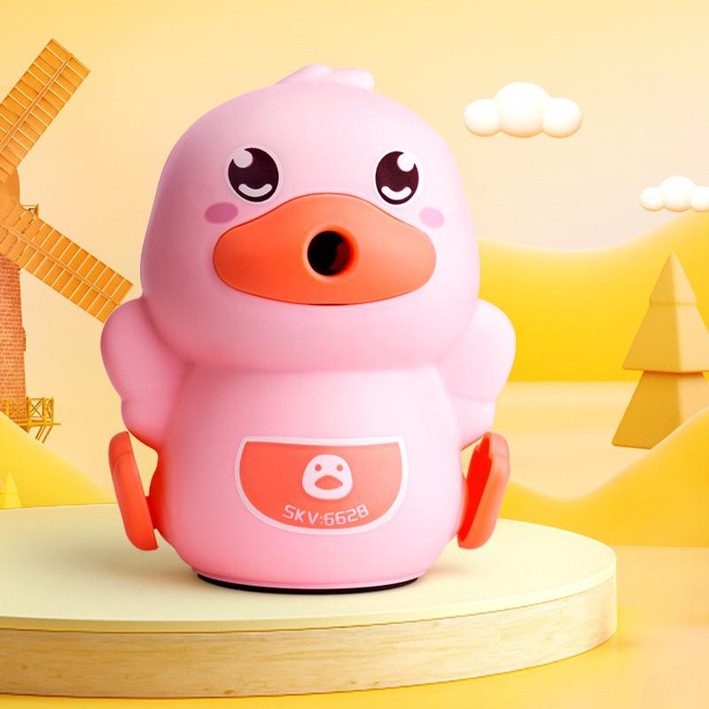 Xiaomeng Capybara Hand-Crank Pencil Sharpener with Automatic Lead Advance - Cute and Boxed, Perfect for Kids' Gifts