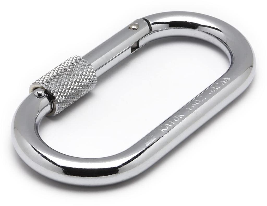 123 Two Carabiner Iron O Type with Ring KA10K (One Three)