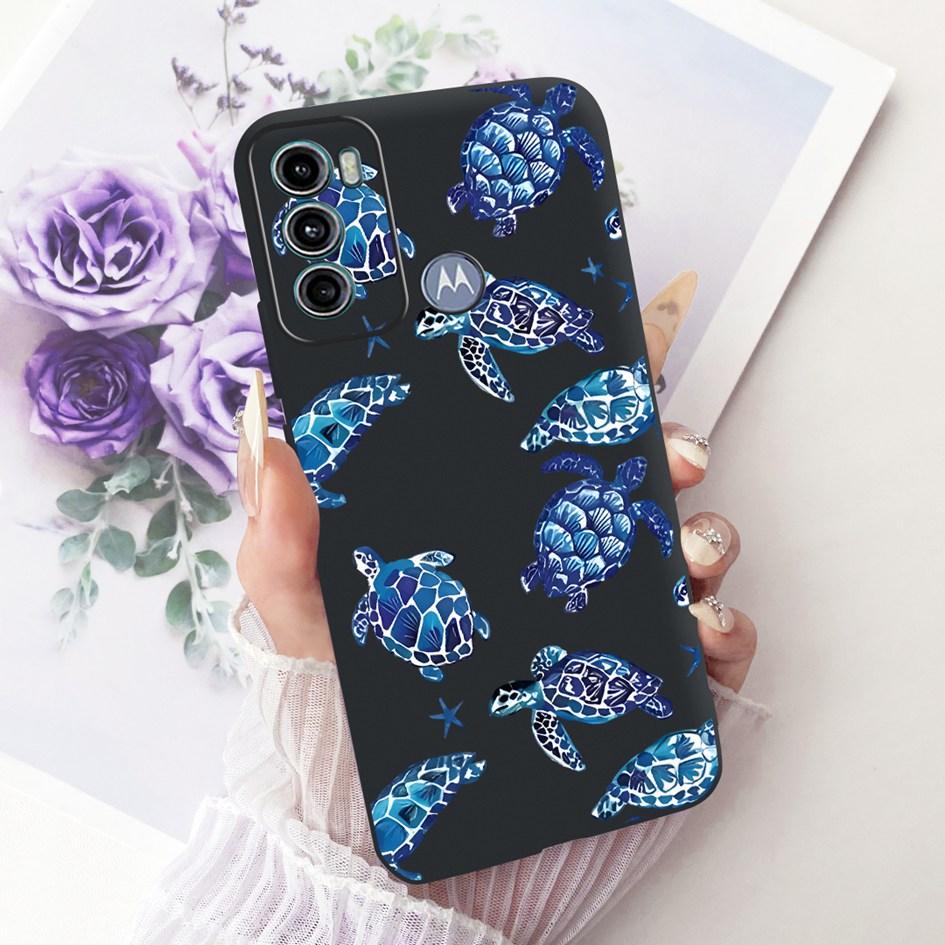 Case For Motorola Moto G60 Cover 6.8" Popular Butterfly Flower Soft Black Silicone Phone Case For Motorola Moto G40 Fusion Shell