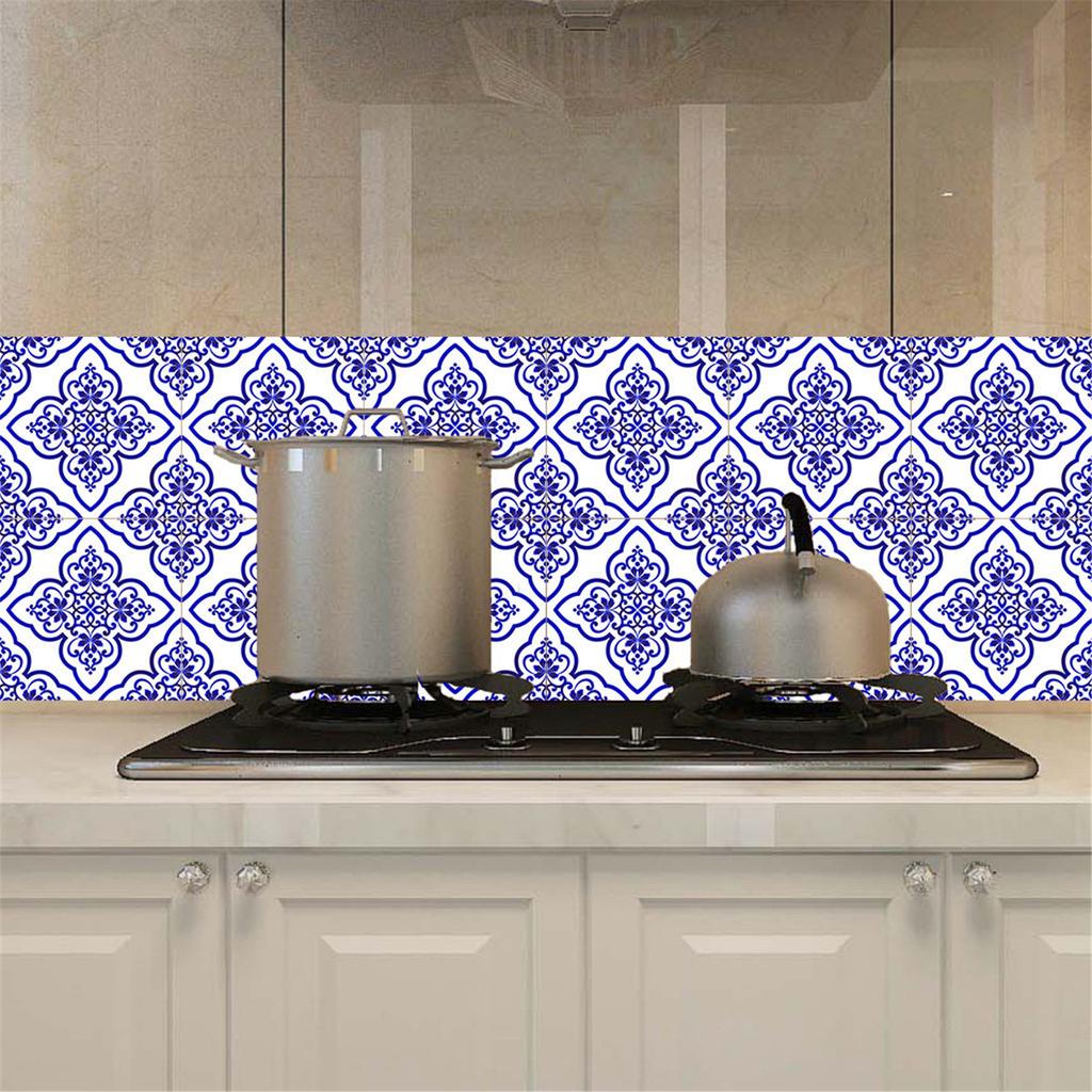 Self-adhesive Bathroom Kitchen Decor Home Wall 3D Tile Sticker 6PCS