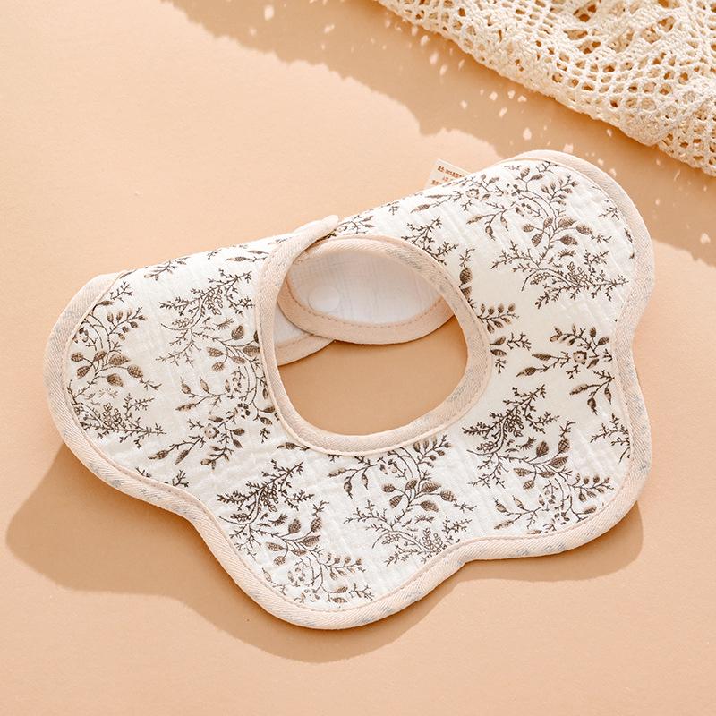 Pure Cotton Waterproof Baby Bibs for Boys - Newborn Feeding Drool Bibs