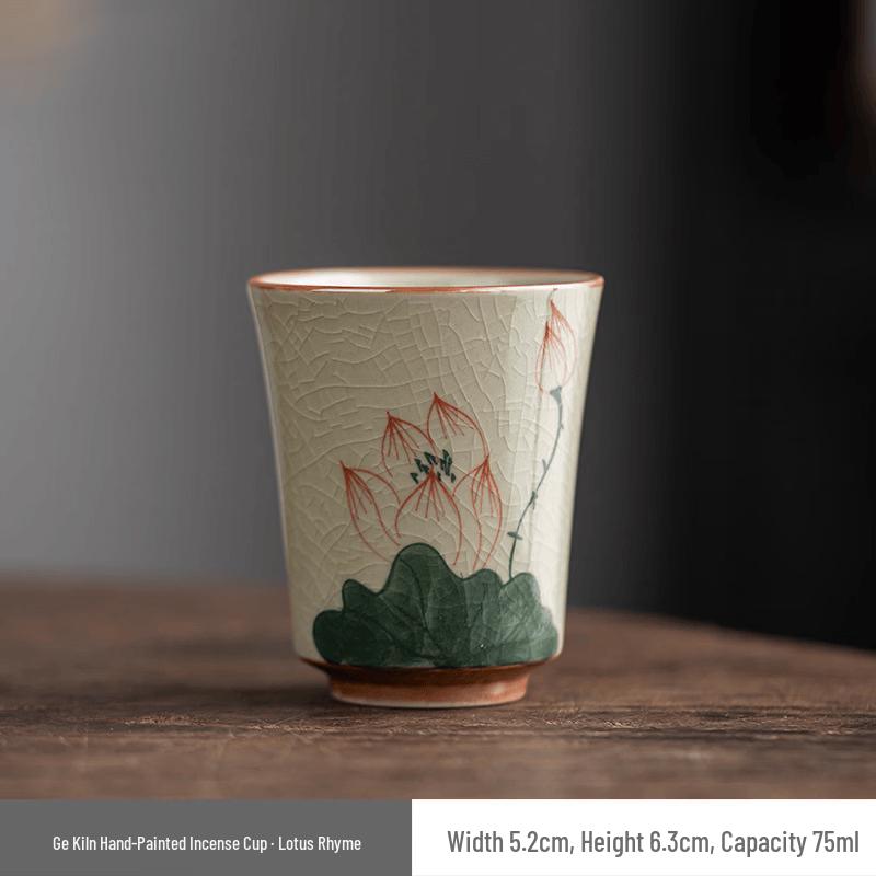 Ge Kiln Hand-Painted Ceramic Master Teacup