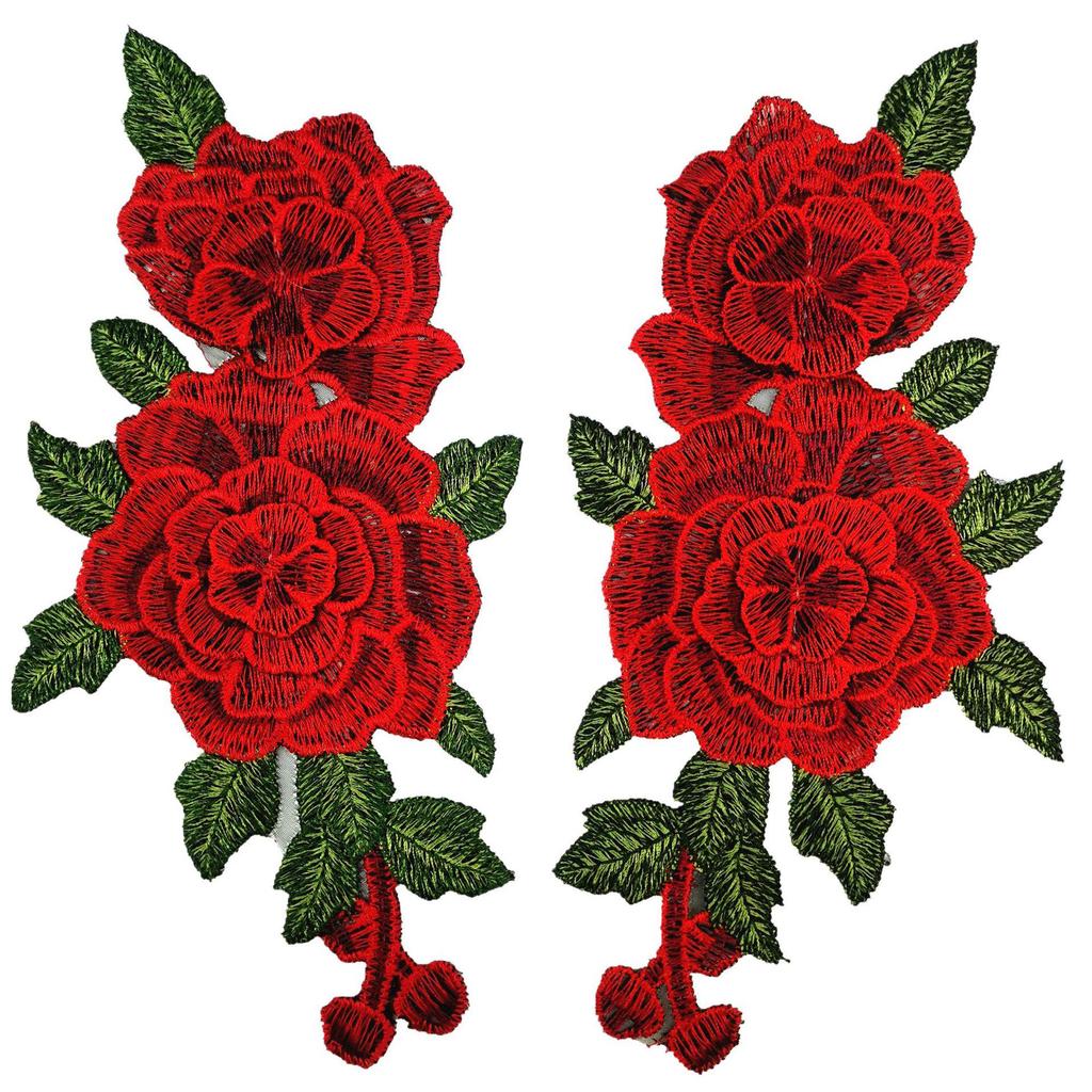 Etnický styl Květinová Vyšívaná Síťovaná Límcová Aplikace pro Taneční Kostýmy