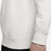 Nike Men's Solid Color Crewneck Casual Long-Sleeve Sweatshirt in White
