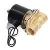 Solenoid Valve 2W Normally Closed Brass Copper Core Coil Electric Solenoid Valve for Water Gas Oil
