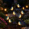 Courtyard Ambient Lighting Outdoor Solar Pathway Light, Bird-shaped Stump Decorative Garden Stake with Warm Terrace And Balcony Accents LED