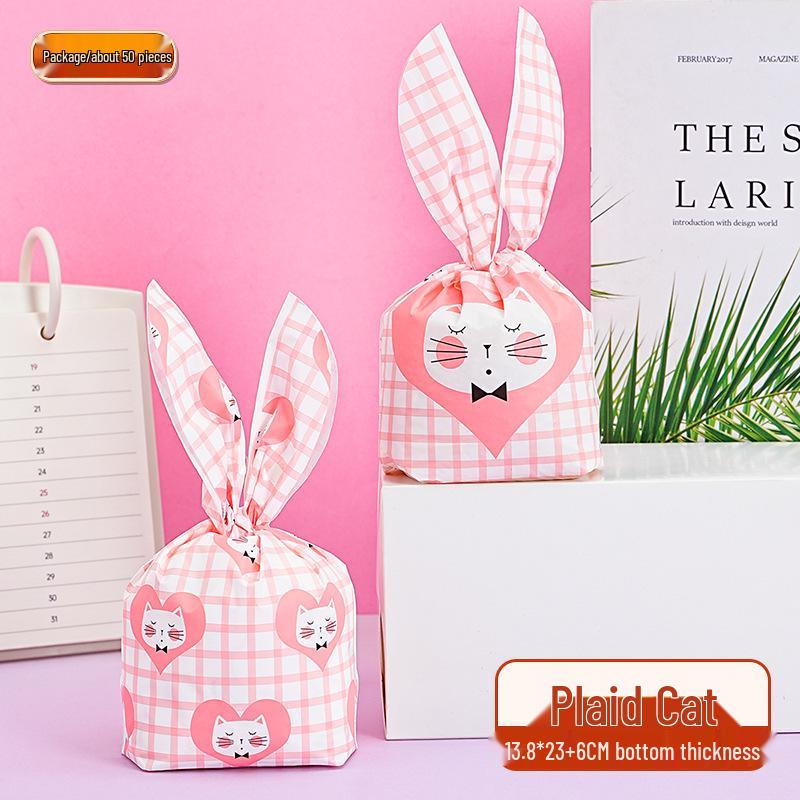 Children's Day Gift Bag: Snowflake Crisps, Snacks, Biscuits, Candy Rabbit Ear Packaging