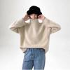 2025 Fall/Winter Women's High Neck Wool Sweater - Thick, Loose, Casual Knitwear.