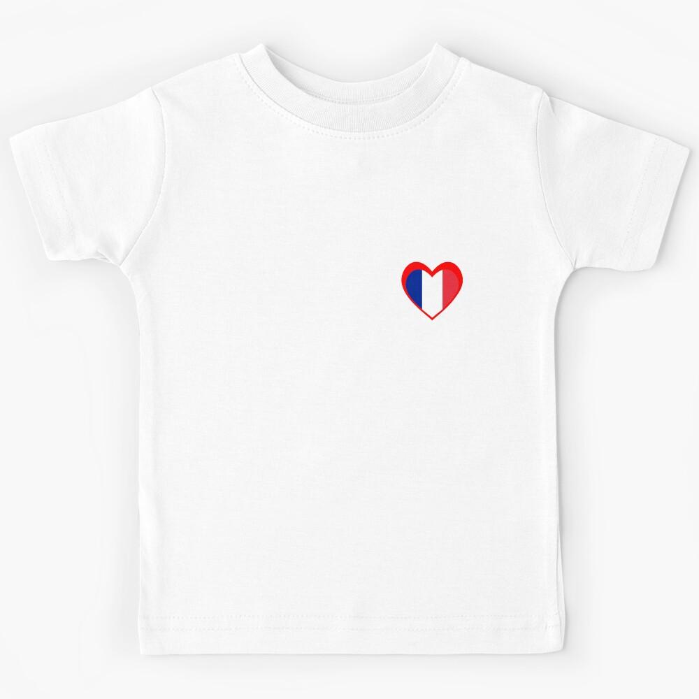 Red heart France flag Kids T-Shirt 140