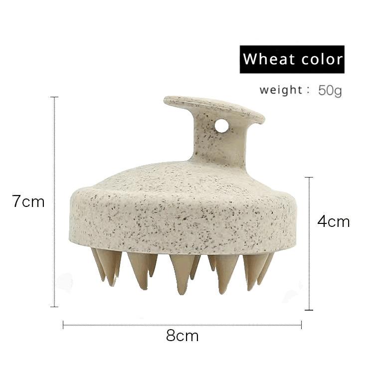 Wheat Straw Shampoo Brush Head Scalp Massage Comb Hair Washing Comb Body Massage Brush Bath Shower Brush Salon Hairdressing Tool