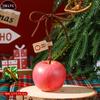 1PCS Plastic Christmas Decoration Simulation Apple Ornament Simulation Fruit Christmas Tree Pendant Accessory Small Gift