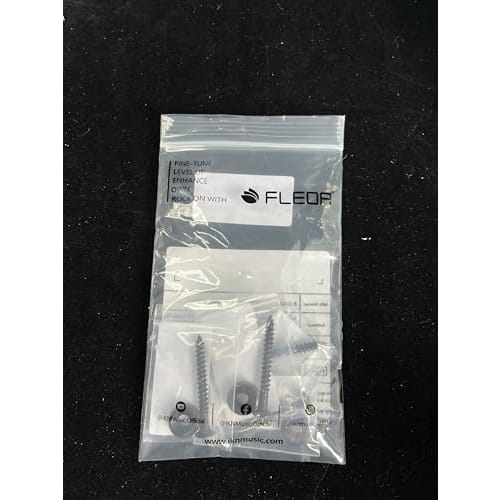 FLEOR 4-Piece Electric Guitar Neck Joint Screw Bushings and Bolts, Black