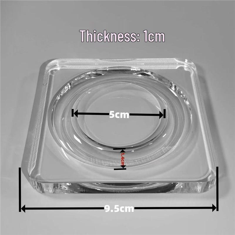 High-Transparency Round Bead Display Plate for Cute Crystal Photography Standard