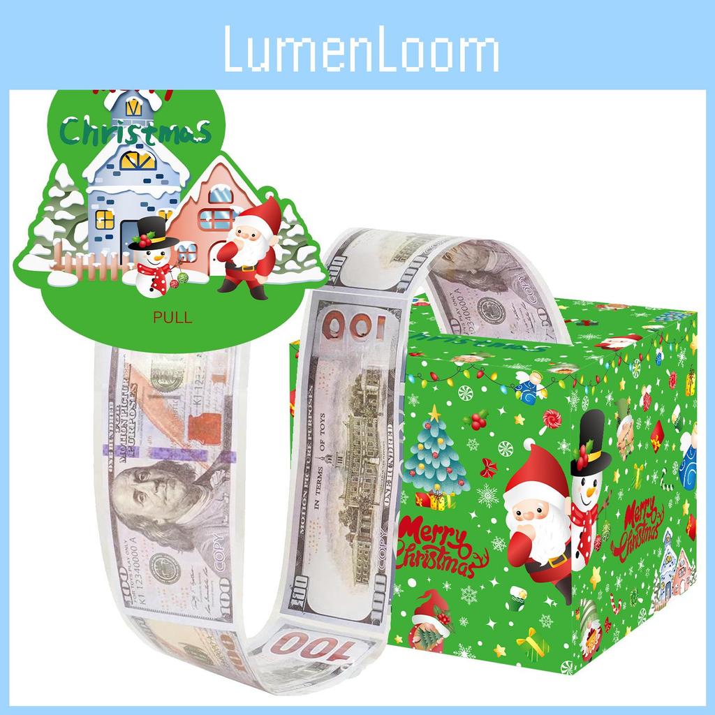 Christmas Themed Gift Box With Santa Design For Party Decor And Holiday Celebration