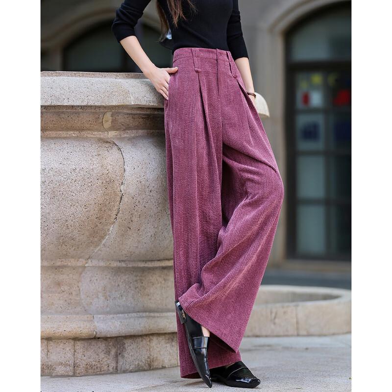 Demana Autumn Warm Chenille Pleated Wide-Leg Casual Pants