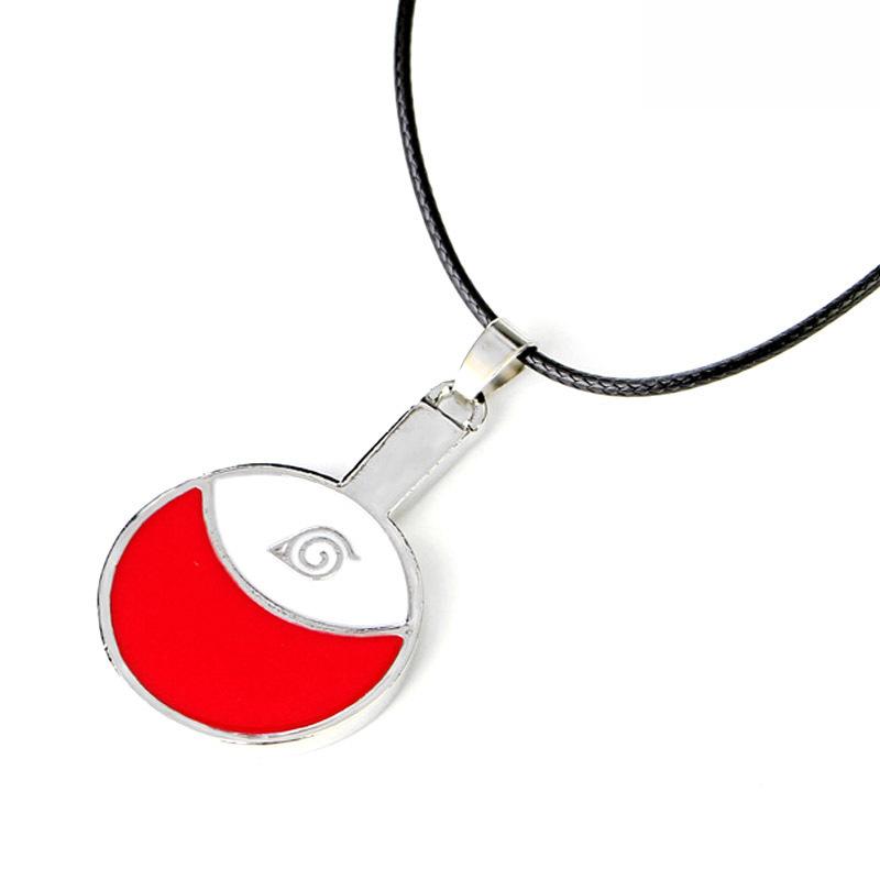 4 Styles Silver Color Naruto Muyemura Ninja Logo Pendant Necklace Traitor Satsuke Ayou Logo Pendant Anime Surrounding