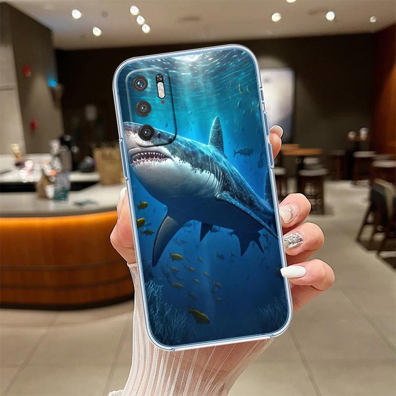 NH39 Shark Art Transparent Phone Case for Motorola Moto Edge 20 30 40 50 S30 Fusion Ultra Pro Neo Lite + G200 G23