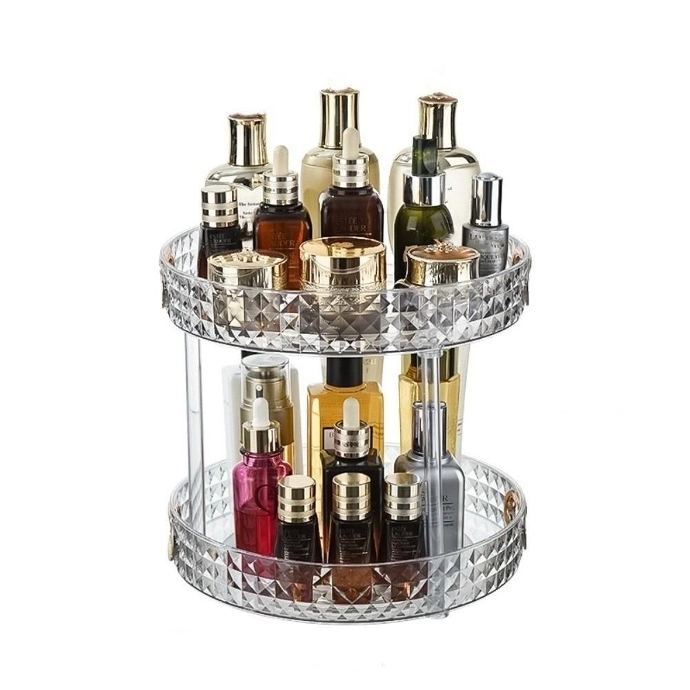 Clear Cosmetics Storage Rack Multilayer Perfume Tray Plastic Makeup Storage Box  Dresser