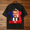 Emmanuel Macron T-Shirt Summer  Awesome T Shirts Cotton Leisure Tee Shirt For Male Short-Sleeved Custom DIY Clothing