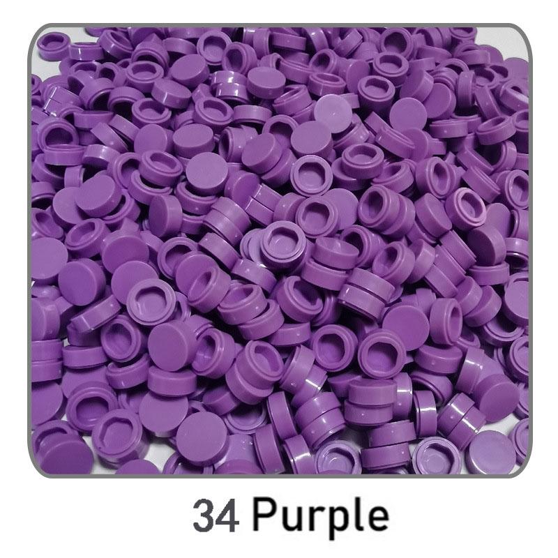 1000 Stück Stadt Bausteine Flache Fliese 1x1 Runde Steine DIY Erleuchten Bausteine Teile 98138 Bausteine für Jungen Mädchen Geschenke Kinder