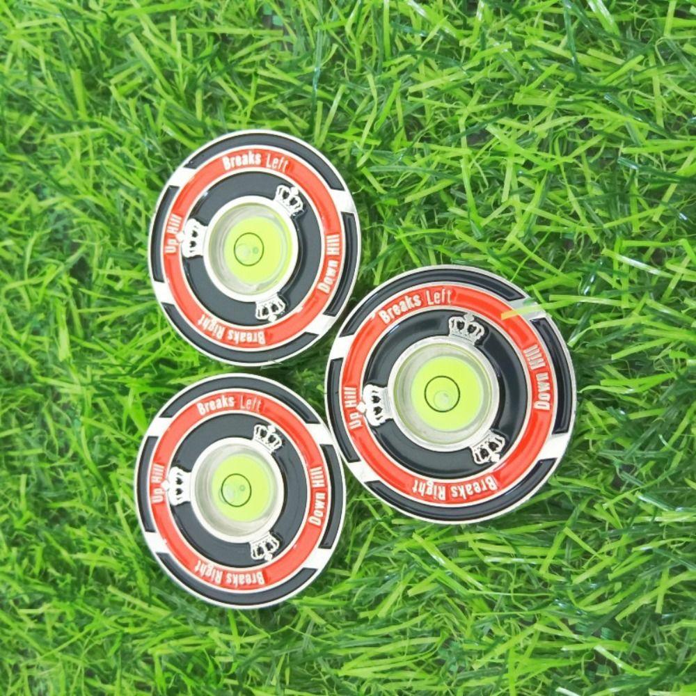 Two-sided Golf Green Reader Kirsite Golf Ball Marker Golf Accessories Golf Hat Clip Marker  Girl