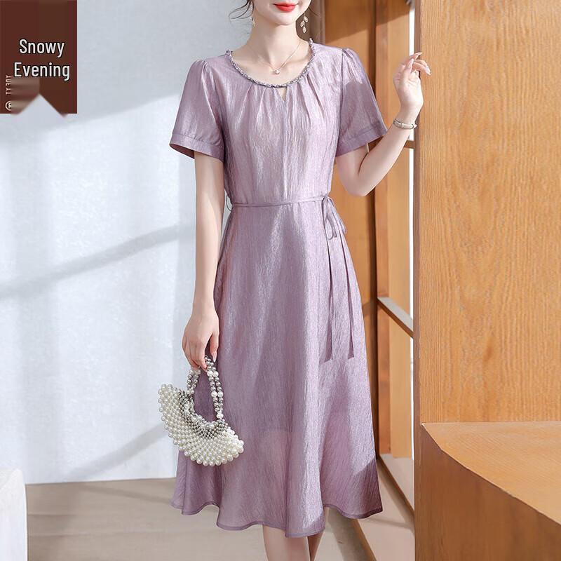 

XUEXI Women s Elegant Summer A-Line Midi Dress 2XL