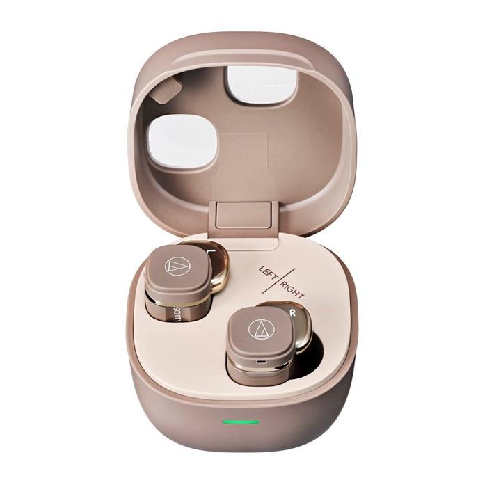 Audio-Technica ATH-SQ1TW2 CA Wireless Earbuds Latte
