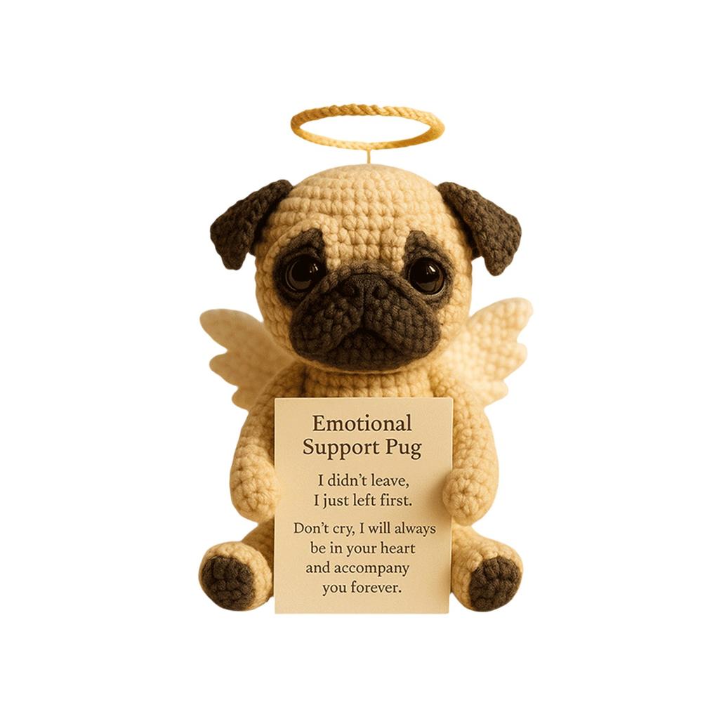 Hand Knitted Dog Diy Cute Wool Doll, Hand Knitted Puppy Diy Woolen Doll, Positive Puppy Knitted Doll