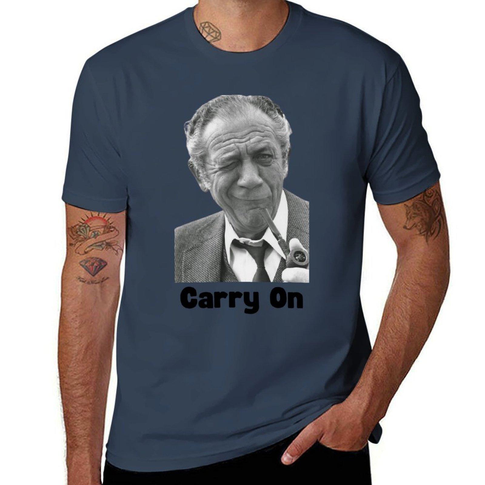 Sid James Carry On Tshirt Soft Cotton Print Tshirt S
