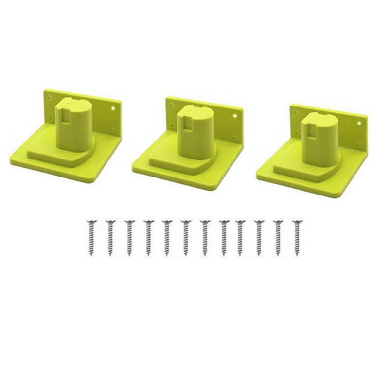 

Plastic Wall Mount Tool Holder for 18V Power Tools with Screws Secure Storage Hanger for Workbench and Garage Use