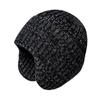 Winter outdoor warm hat men's and women's same thickened knitted wool hat cold-proof ear protector pullover hat
