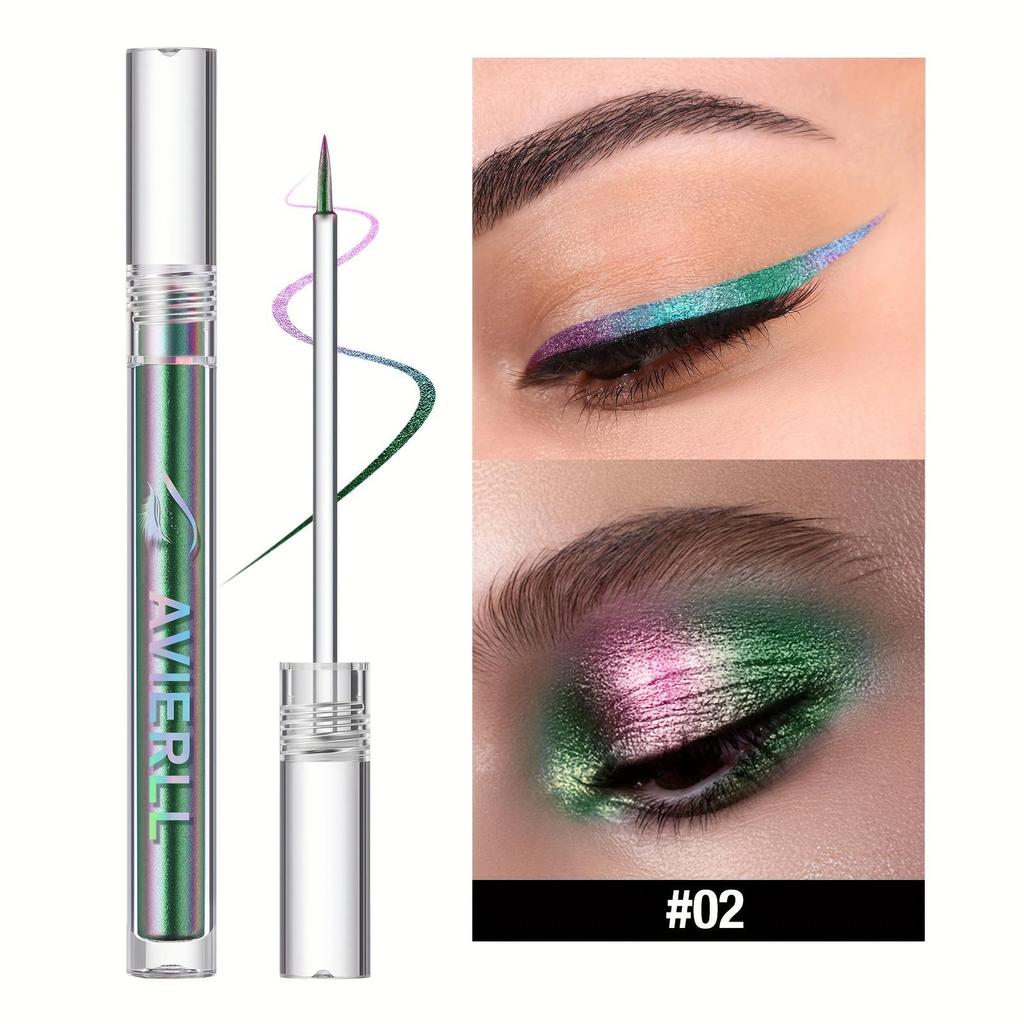 Stick Eyeliner Camaleonte 6 Colori Lunga Durata Ombretto Liquido Waterproof Stick Sottile Pennello Eyeliner Verde Blu Ombretto Altamente Pigmentato