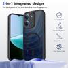KEYSION Magnetic Phone Case for Xiaomi POCO C85 Silicone+PC Matte Translucent Clear Shockproof Back Cover for Redmi 15C 171mm