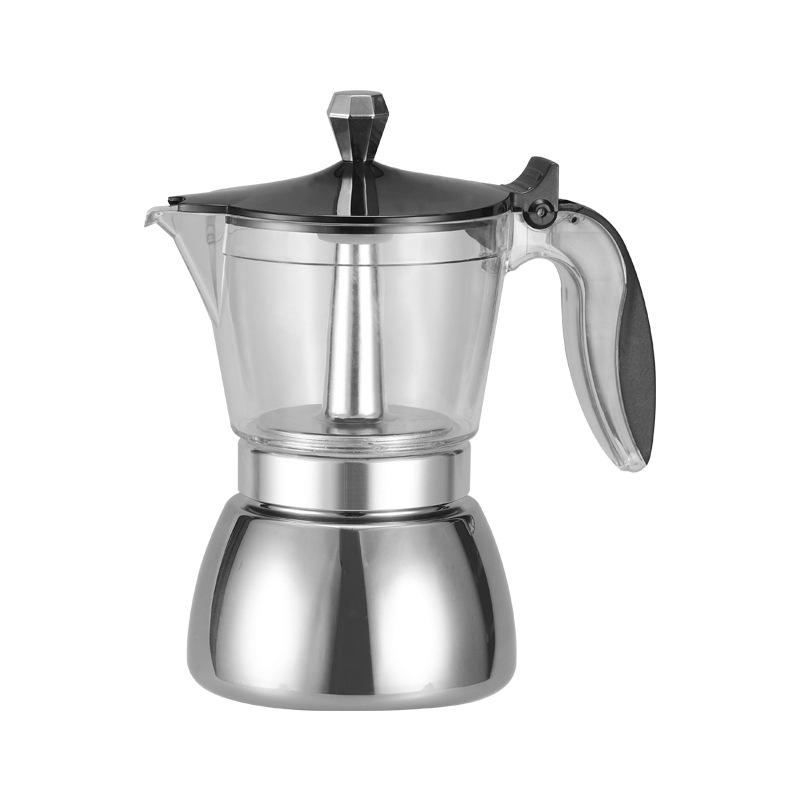 Cross Mocha Pot Espresso Maker: Portable Italian-Style Coffee Utensils Set for Home Use
